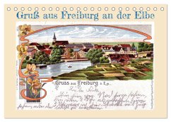 Gruß aus Freiburg an der Elbe (Tischkalender 2025 DIN A5 quer), CALVENDO Monatskalender