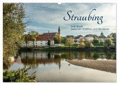 Straubing, eine Stadt zwischen Tradition und Moderne (Wandkalender 2025 DIN A2 quer), CALVENDO Monatskalender