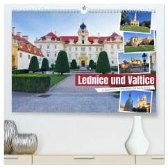 Lednice und Valtice in Tschechien (hochwertiger Premium Wandkalender 2025 DIN A2 quer), Kunstdruck in Hochglanz - Calvendo;Kruse, Gisela