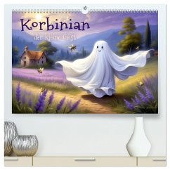 Korbinian, der kleine Geist (hochwertiger Premium Wandkalender 2025 DIN A2 quer), Kunstdruck in Hochglanz