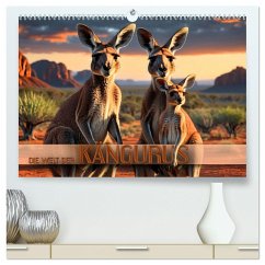 Die Welt der Kängurus (hochwertiger Premium Wandkalender 2025 DIN A2 quer), Kunstdruck in Hochglanz - Calvendo;Utz, Renate
