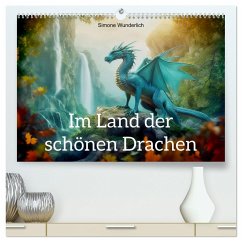 Im Land der schönen Drachen (hochwertiger Premium Wandkalender 2025 DIN A2 quer), Kunstdruck in Hochglanz