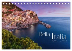 Bella Italia - Berge und Meer (Tischkalender 2025 DIN A5 quer), CALVENDO Monatskalender