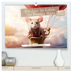 Ein Jahr im Leben von Familie Maus (hochwertiger Premium Wandkalender 2025 DIN A2 quer), Kunstdruck in Hochglanz