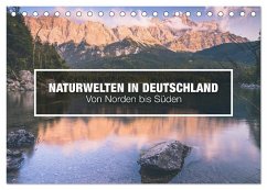 Naturwelten in Deutschland - Von Norden bis Süden (Tischkalender 2025 DIN A5 quer), CALVENDO Monatskalender