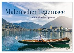 Malerischer Tegernsee (Wandkalender 2025 DIN A2 quer), CALVENDO Monatskalender - Calvendo;Tom-Pic-Art