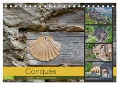 Conques ist eine wichtige Station am französischen Jakobsweg (Tischkalender 2025 DIN A5 quer), CALVENDO Monatskalender