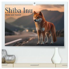 Shiba Inu - Stolz und Anmut (hochwertiger Premium Wandkalender 2025 DIN A2 quer), Kunstdruck in Hochglanz