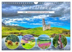 Schottland - Magische Landschaften der Highlands (Wandkalender 2025 DIN A4 quer), CALVENDO Monatskalender