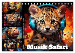 Musik Safari (Tischkalender 2025 DIN A5 quer), CALVENDO Monatskalender