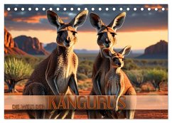 Die Welt der Kängurus (Tischkalender 2025 DIN A5 quer), CALVENDO Monatskalender