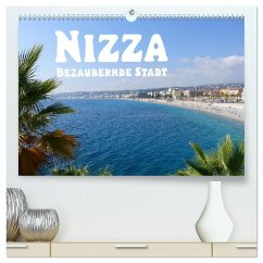 Nizza Bezaubernde Stadt (hochwertiger Premium Wandkalender 2025 DIN A2 quer), Kunstdruck in Hochglanz