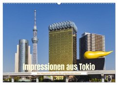 Impressionen aus Tokio, der Megastadt im Land der aufgehenden Sonne (Wandkalender 2025 DIN A2 quer), CALVENDO Monatskalender