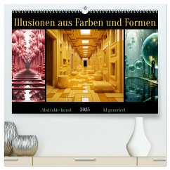 Illusionen aus Farben und Formen (hochwertiger Premium Wandkalender 2025 DIN A2 quer), Kunstdruck in Hochglanz - Calvendo;Illgen, Cathrin