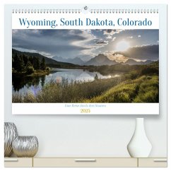 Wyoming, South Dakota Colorado (hochwertiger Premium Wandkalender 2025 DIN A2 quer), Kunstdruck in Hochglanz