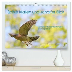 Spitze Krallen und scharfer Blick - Verhalten Sperber (hochwertiger Premium Wandkalender 2025 DIN A2 quer), Kunstdruck in Hochglanz