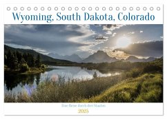 Wyoming, South Dakota Colorado (Tischkalender 2025 DIN A5 quer), CALVENDO Monatskalender