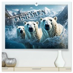 Im magischen Land der Eisbären (hochwertiger Premium Wandkalender 2025 DIN A2 quer), Kunstdruck in Hochglanz - Calvendo;Utz, Renate