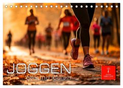 Joggen, gesund laufen (Tischkalender 2025 DIN A5 quer), CALVENDO Monatskalender