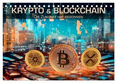 Krypto und Blockchain (Tischkalender 2025 DIN A5 quer), CALVENDO Monatskalender