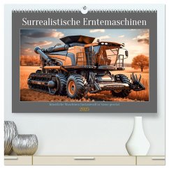 Surrealistische Erntemaschinen (hochwertiger Premium Wandkalender 2025 DIN A2 quer), Kunstdruck in Hochglanz