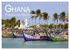 Ghana - Faszination Westafrika (Tischkalender 2025 DIN A5 quer), CALVENDO Monatskalender