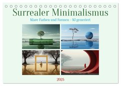 Surrealer Minimalismus (Tischkalender 2025 DIN A5 quer), CALVENDO Monatskalender