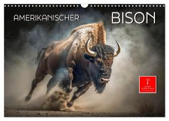 Amerikanischer Bison (Wandkalender 2025 DIN A3 quer), CALVENDO Monatskalender