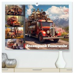 Steampunk Feuerwehr (hochwertiger Premium Wandkalender 2025 DIN A2 quer), Kunstdruck in Hochglanz - Calvendo;Löwer, Sabine