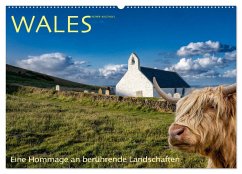 Wales - Eine Hommage an berührende Landschaften (Wandkalender 2025 DIN A2 quer), CALVENDO Monatskalender