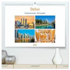 Dubai - Faszinierende Metropole (hochwertiger Premium Wandkalender 2025 DIN A2 quer), Kunstdruck in Hochglanz - Calvendo;Schwarze, Nina