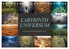 Labyrinth Universum (Tischkalender 2025 DIN A5 quer), CALVENDO Monatskalender - Calvendo;Meutzner, Dirk