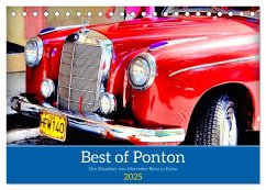 Best of Ponton - Der Klassiker von Mercedes-Benz in Kuba (Tischkalender 2025 DIN A5 quer), CALVENDO Monatskalender - Calvendo;Löwis of Menar, Henning von