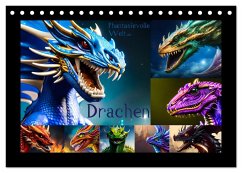 Phantasievolle Welt der Drachen (Tischkalender 2025 DIN A5 quer), CALVENDO Monatskalender