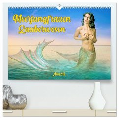 Meerjungfrauen Zauberwesen (hochwertiger Premium Wandkalender 2025 DIN A2 quer), Kunstdruck in Hochglanz