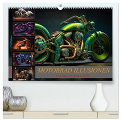 Motorrad illusionen (hochwertiger Premium Wandkalender 2025 DIN A2 quer), Kunstdruck in Hochglanz - Calvendo;Meutzner, Dirk