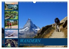 WANDERN über Stock und Stein in der Schweiz (Wandkalender 2025 DIN A3 quer), CALVENDO Monatskalender - Calvendo;Michel, Susan