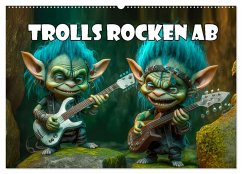 Trolls rocken ab (Wandkalender 2025 DIN A2 quer), CALVENDO Monatskalender