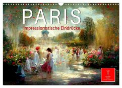 Paris - impressionistische Eindrücke (Wandkalender 2025 DIN A3 quer), CALVENDO Monatskalender