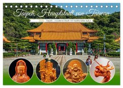 Taipeh, Hauptstadt von Taiwan (Tischkalender 2025 DIN A5 quer), CALVENDO Monatskalender