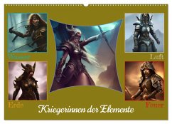 Kriegerinnen der Elemente (Wandkalender 2025 DIN A2 quer), CALVENDO Monatskalender