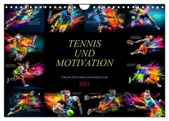 Tennis und Motivation (Wandkalender 2025 DIN A4 quer), CALVENDO Monatskalender