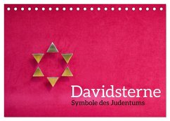 Davidsterne als Symbole des Judentums (Tischkalender 2025 DIN A5 quer), CALVENDO Monatskalender