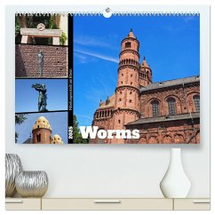 Worms-Nibelungenstadt am Rhein (hochwertiger Premium Wandkalender 2025 DIN A2 quer), Kunstdruck in Hochglanz