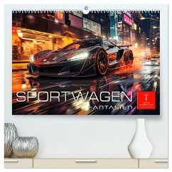 Sportwagen Fantasien (hochwertiger Premium Wandkalender 2025 DIN A2 quer), Kunstdruck in Hochglanz - Calvendo;Roder, Peter