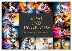 Judo und Motivation (Wandkalender 2025 DIN A2 quer), CALVENDO Monatskalender - Calvendo;Meutzner, Dirk