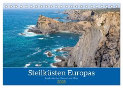 Steilküsten Europas (Tischkalender 2025 DIN A5 quer), CALVENDO Monatskalender