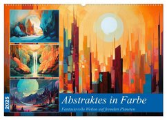 Abstraktes in Farbe (Wandkalender 2025 DIN A2 quer), CALVENDO Monatskalender