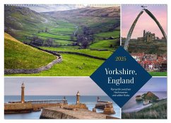 Yorkshire, England: Romantik zwischen Hochmooren und wilder Küste (Wandkalender 2025 DIN A2 quer), CALVENDO Monatskalender