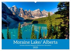 Moraine Lake, Alberta/ Kanada (Wandkalender 2025 DIN A2 quer), CALVENDO Monatskalender